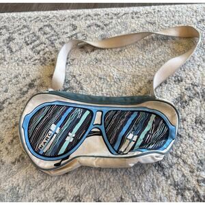 Vintage Marc Jacobs Cerulian Blue Canvas Aviator Sunglass Crossbody/Shoulder Bag